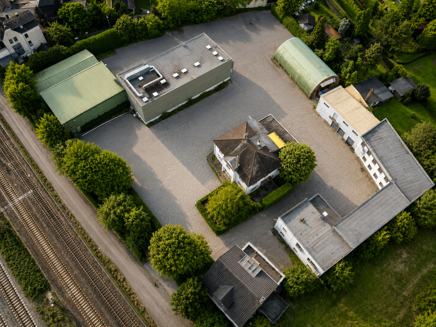 Gewerbeareal Hohe Straße in Mülheim an der Ruhr (Luftbild)